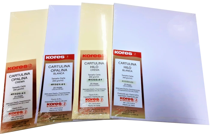 Cartulina Opalina encuadernar Tarjeteria 200 Grs Carta Pack x 100