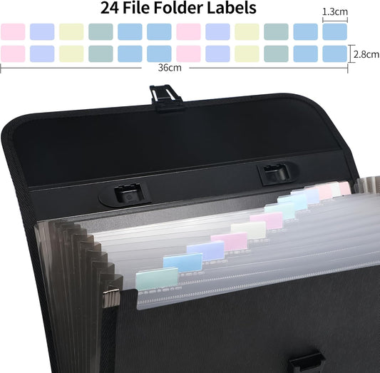 Archivadores Acordeon Oficio Plásticos con 13 divisiones