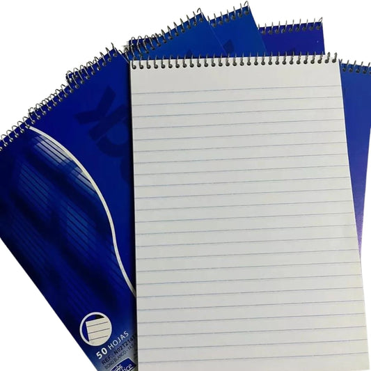 Bloc Mini de Notas Bolsillo Argollado 50 hojas