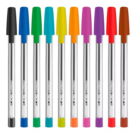 Bolígrafo Lapicero Pelikan Sly Colores Surtidos X 10 Unids