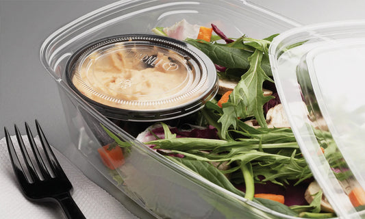 Tina Plastica Envase Salsero Panda 1,5 oz Darnel Negro Con Tapa Pack X 100 unids