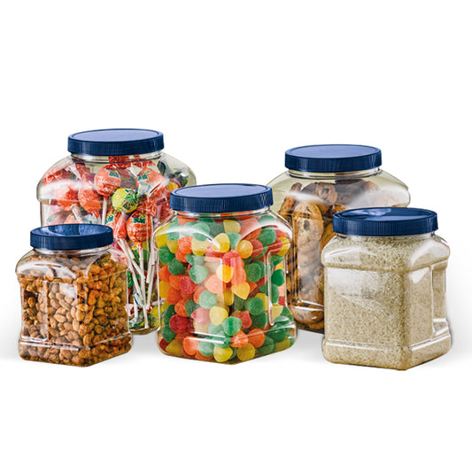 Frasco Tarro Plástico Pet Darnel Cuadrado De 3000ml Pack x 2 unids