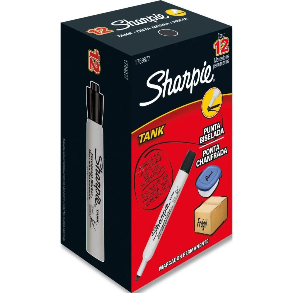 Marcadores Sharpie Punta Fina Y Gruesa Cajas 12 Unidades