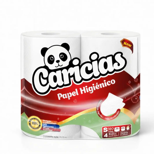 Bulto de papel higiénico Caricias 180 hojas para ventas al mayor en Merida Venezuela