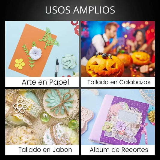 Exacto Cuchilla de Precisión Metálica Profesional tipo Bisturí con Repuestos