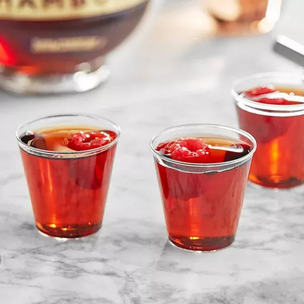 Vaso Shot Acrilico Murano 1 Oz SET (50 Und + 50 Cucharitas)