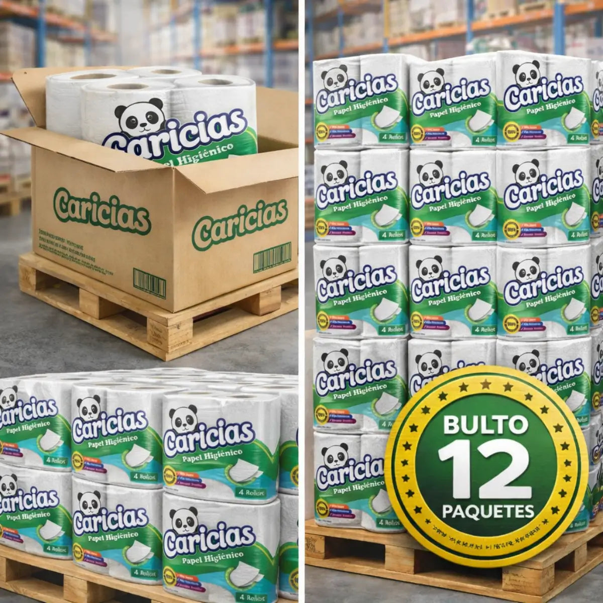 Almacenamiento de bultos Caricias 215 hojas en Venezuela en propacaaos.com.