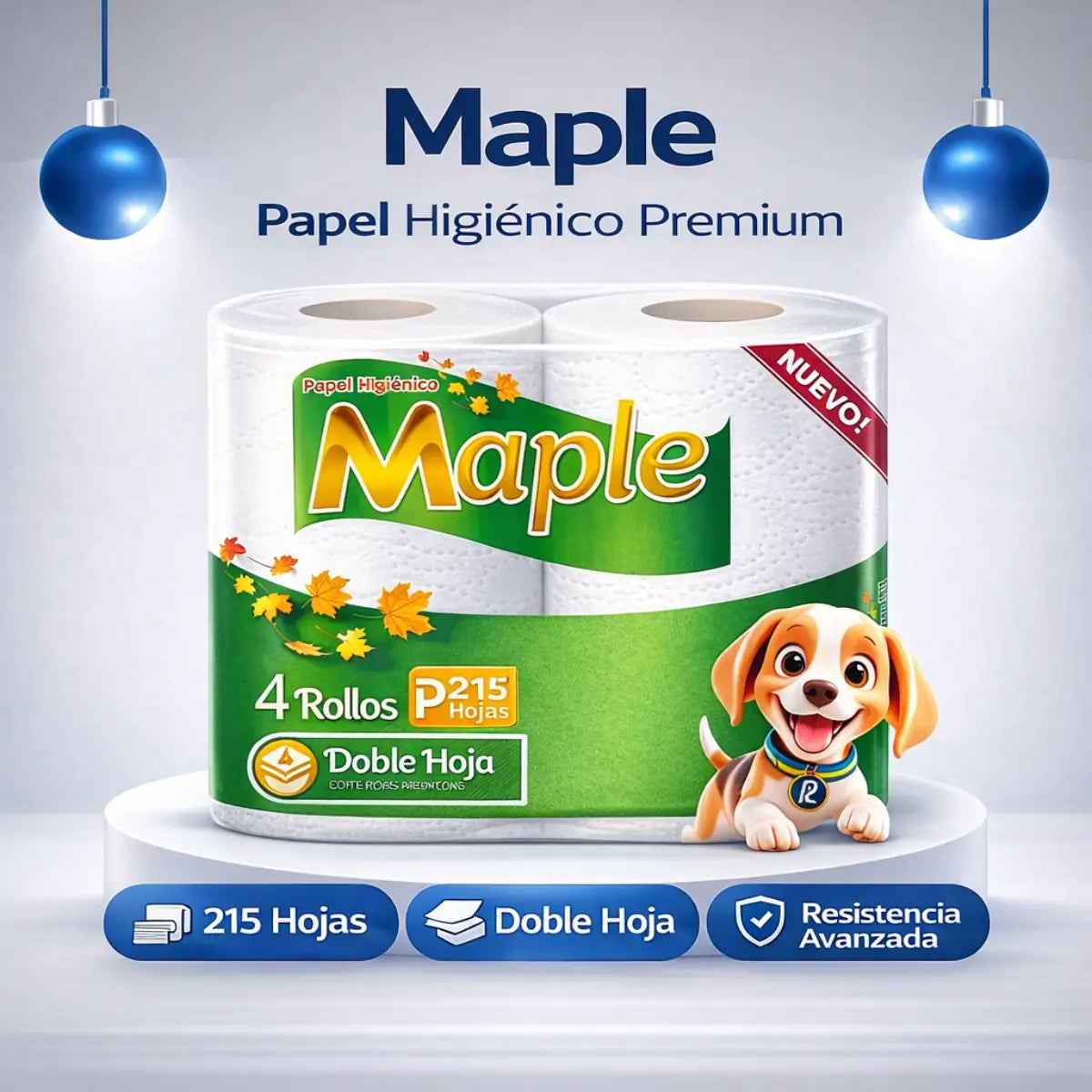 Bulto de Papel Higiénico Maple de 215 hojas en propacaaos.com.