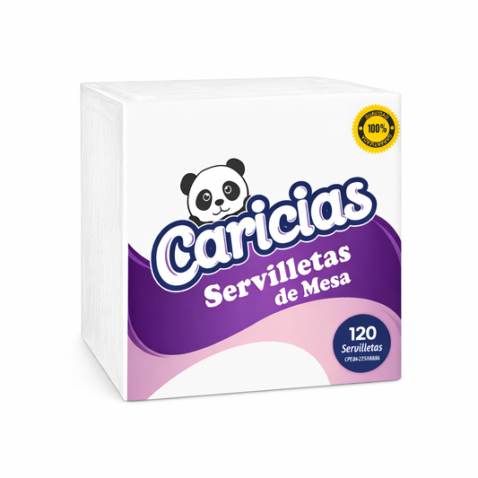 Servilletas Caricias Pack De 12 x 120 para Cafetetin Y Hogar