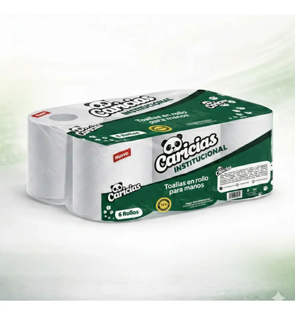 pack de 6 rollos de toallín de 100 metros para empresas en propacaaos.com